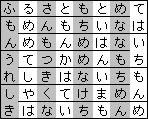 「はないちもんめ」の歌詞を蛇行状に表した図